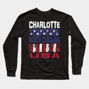 Charlotte North Carolina USA T-Shirt Long Sleeve T-Shirt